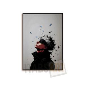 Gojo Satoru – Jujutsu Kaisen – Art Manga Minimaliste