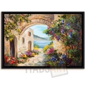 Tableau Méditerranée – Voûte & Fleurs