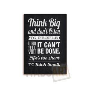 Tableau Motivation – Think Big