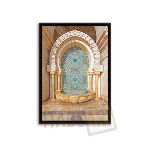 Tableau Fontaine Marocaine – Zellige & Arches