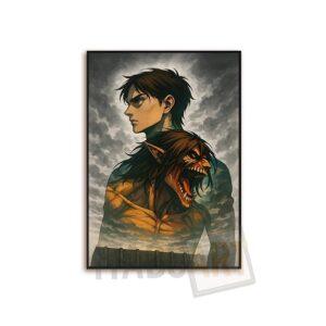 Tableau Eren Yeager & Titan – Attack on Titan