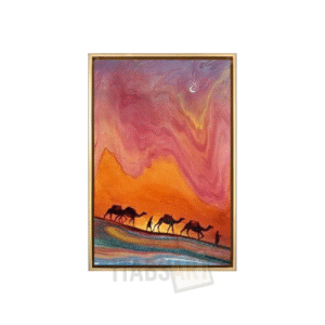 Caravane au crépuscule