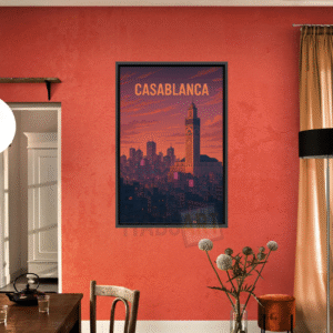 Casablanca Futuriste au Crépuscule